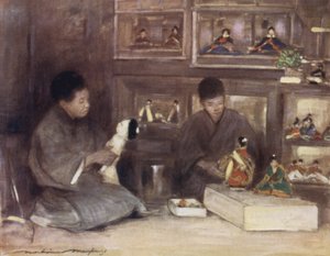 En legetøjsbutik af Mortimer Ludington Menpes